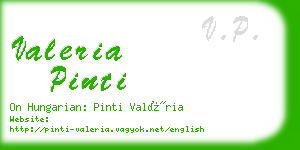 valeria pinti business card